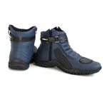 Bota Motociclista Pedal2 Cano Curto Com Ziper Azul