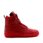 Tênis Sneaker Cano Alto Lirom Fitness Treino Academia Em Couro Vermelho