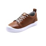 Tênis Casual Lirom Flat Em Couro Caramelo