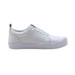 Tênis Casual Lirom Flat Em Couro Branco