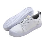 Tênis Casual Lirom Flat Em Couro Branco