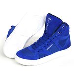 Tenis Botinha Sneakers Cano Alto Top Fitness Azul