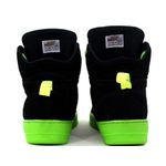 Tenis Sneakers Cano Alto Top Fitness Preto/Verde