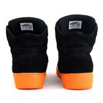 Tenis Sneakers Cano Alto Top Fitness Preto/Laranja