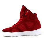 Tenis Sneakers Cano Alto Top Fitness Vermelho