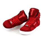Tenis Sneakers Cano Alto Top Fitness Vermelho