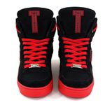 Tenis Bota Academia Cano Alto Top Fitness Preto/Vermelho