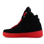 Tenis Bota Academia Cano Alto Top Fitness Preto/Vermelho