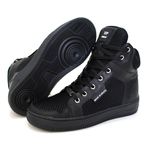 Tenis Botinhas Cano Alto Top Fitness Sola Preta
