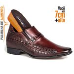 Sapato Social Rafarillo Vegas Você 7cm +Alto Original 3272 Mogno