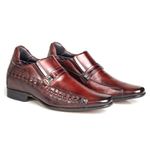 Sapato Social Rafarillo Vegas Você 7cm +Alto Original 3272 Mogno