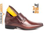 Sapato Social Rafarillo Aumenta Altura Couro Original 53005 Mogno
