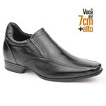 Sapato Rafarillo Social Vegas Alth 7cm Mais Alto Couro 3225 Preto