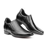 Sapato Rafarillo Social Vegas Alth 7cm Mais Alto Couro 3225 Preto