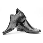 Sapato Rafarillo Social Vegas Alth 7cm Mais Alto Couro 3225 Preto