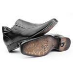 Sapato Rafarillo Social Vegas Alth 7cm Mais Alto Couro 3225 Preto