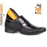 Sapato Social Rafarillo Vegas Você 7cm Mais Alto Couro 3268 Preto