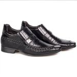 Sapato Social Rafarillo Vegas Você 7cm Mais Alto Couro 3268 Preto