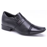 Sapato Social Masculino Jota Pe Aumenta Altura +6,5cm Couro Preto