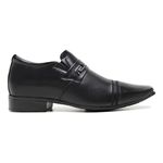 Sapato Social Masculino Jota Pe Aumenta Altura +6,5cm Couro Preto