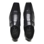 Sapato Social Masculino Jota Pe Aumenta Altura +6,5cm Couro Preto
