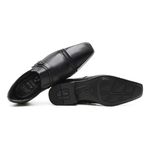 Sapato Social Masculino Jota Pe Aumenta Altura +6,5cm Couro Preto