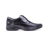 Sapato Jota Pe Couro 3d Conforto Aumenta Altura +6,5cm 79653 Preto