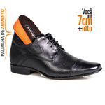 Sapato Social Masculino Rafarillo Alth Com Salto 7cm Preto Marrom Original 53003 Preto