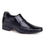 Sapato Social Rafarillo Alth Aumenta Altura 7cm Preto Em Couro Original 3281 Preto