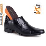 Sapato Social Rafarillo Alth Aumenta Altura 7cm Preto Em Couro Original 3281 Preto