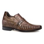 Sapato Rafarillo Alth Aumenta Altura 7cm 3261-03 Marrom Conhaque
