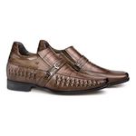 Sapato Rafarillo Alth Aumenta Altura 7cm 3261-03 Marrom Conhaque