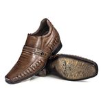 Sapato Rafarillo Alth Aumenta Altura 7cm 3261-03 Marrom Conhaque