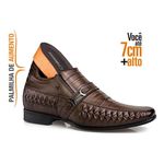 Sapato Rafarillo Alth Aumenta Altura 7cm 3261-03 Marrom Conhaque