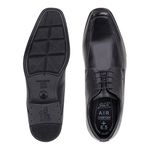 Sapato Social Masculino Jota Pe Aumenta Altura 6,5cm Couro Preto
