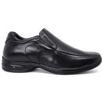 Sapato Masculino Jota Pe 3d Aumenta Altura 6,5cm Couro Nobre Preto