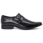 Sapato Social Masculino Couro Jota Pe Conforto Airbag Fivela Preto