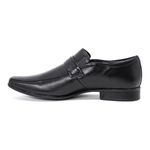 Sapato Social Masculino Couro Jota Pe Conforto Airbag Fivela Preto