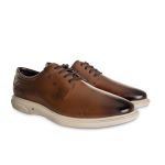 Sapato Masculino Social Oxford Jota Pe 3d Couro Casual 82564 Marrom