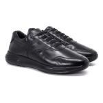 Sapato Tênis Masculino Jota Pe 3d Evolution Casual Couro Preto