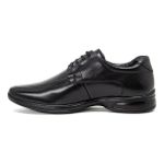 Sapato Social Masculino Jota Pe Cadarço Couro Conforto 3d Preto