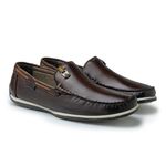 Sapato Mocassim Masculino Laroche Couro Paraty Preto Café Café