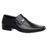 Sapato Social Masculino Couro Jota Pe Conforto Airbag Fivela Preto