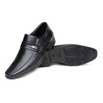 Sapato Social Masculino Couro Jota Pe Conforto Airbag Fivela Preto