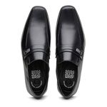 Sapato Social Masculino Couro Jota Pe Conforto Airbag Fivela Preto