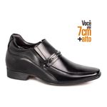 Sapato Rafarillo Vegas Alth Aumenta Altura 7cm 3270 Couro Preto