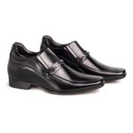 Sapato Rafarillo Vegas Alth Aumenta Altura 7cm 3270 Couro Preto