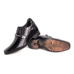 Sapato Rafarillo Vegas Alth Aumenta Altura 7cm 3270 Couro Preto