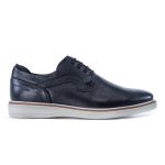 Sapato Social Rafarillo Casual Esportivo Cadarço Couro Legítimo Preto Café Oxford 99004 Preto