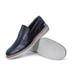 Sapato Social Rafarillo Casual Esportivo Cadarço Couro Legítimo Preto Café Oxford 99004 Preto